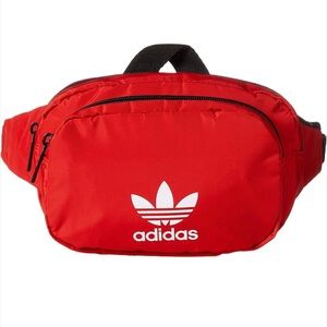 New Adidas Originals Sport Waist Fanny Pack/Travel and Festival Bag RED & WHITE